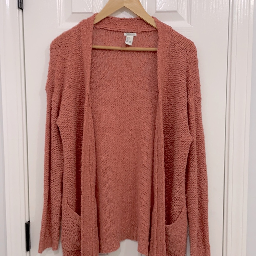 Forever 21 pink sweater cardigan Size S, lightly worn